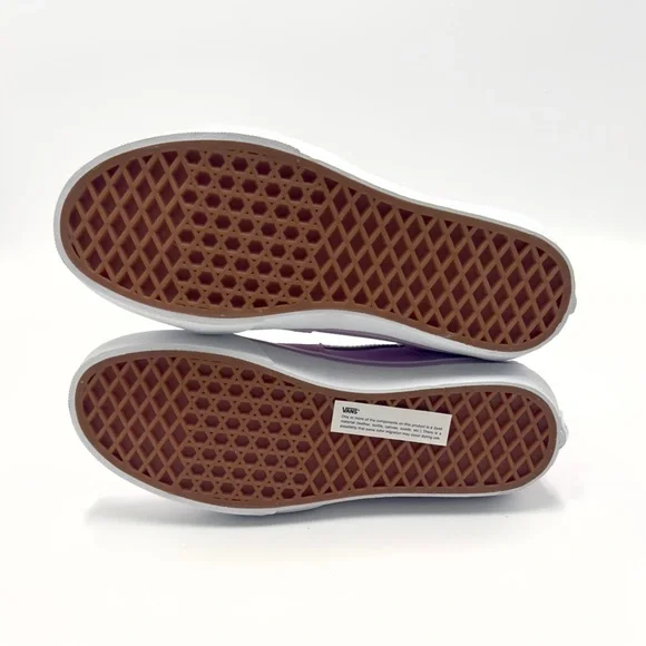 VANS Sk8-Hi Canvas & Suede Lupine & True White Womens 8, Junior 6.5 Sneakers - Picture 7 of 9